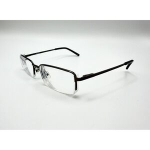 Reebok R2009 Gunmetal Half Rim Rectangular Eyeglasses Frame Only 53-18-140